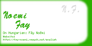 noemi fay business card