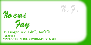 noemi fay business card
